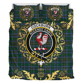 Cockburn 02 Tartan Crest Bedding Set - Golden Thistle Style